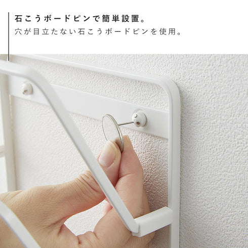 石こうボード壁対応ウォールタブレットホルダー タワー 4段.|s5